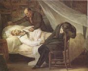Ary Scheffer The Death of Gericault (26 January 1824) (mk05) oil painting artist